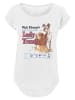 F4NT4STIC Long Cut T-Shirt Disney Susi und Strolch Distressed in weiß