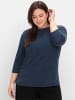 sheego 3/4-Arm-Shirt in Saphir