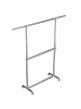 SONGMICS Kleiderständer Pataye in Silbern-Grau - (B)165 x (H)180 x (T)49 cm