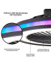 Brilliant LED-Deckenventilator – Dimmbar, RGB & CCT Licht, Ø 46,5 cm, Schwarz