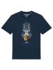 wat? Apparel T-Shirt [#afts] Eichhörnchen in Dunkelblau