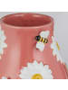 Butlers Vase SPRING Biene & Margerite in Pastellrot