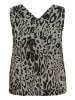 KAFFE curve Ärmellose Bluse KCmille Regular fit in Moonstruck / Black Animal