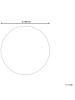 Beliani Geflochtener Teppich HALFETI in Beige - (W) 140 x (H) 140 x (L) 140 cm