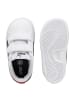 Puma Junioren Smash 3.0 L Play Low Scratch Sneakers Puma Weiß Schwarz Aqua Rot