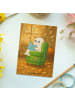 Mr. & Mrs. Panda Postkarte Gespenst  Buch  Design ohne Spruch in Weiß