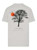 F4NT4STIC T-Shirt Escape Discover the World Tree Birds in grau meliert