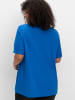 sheego V-Shirt in kobaltblau