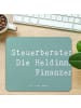 Mr. & Mrs. Panda Mouse Pad Spruch Steuerberaterin Heldin mit Spruch in Meeresbrise