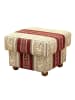 58 aufm Kessel POLSTERSESSEL mit Hocker Kama Chenille rot
