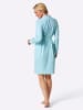 WITT WEIDEN Morgenmantel in weiß-aquamarin