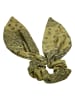 Urban Classics Urban Classics Unisex Bandana Print Scrunchies With XXL Bow 2-Pack in khaki/lightlilac