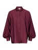 Vera Mont Satin-Bluse mit Kragen in Deep Dahlia