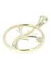 Adeliás Damen Anhänger – Lebensbaumanhänger aus 333 Gold mit Zirkonia in gold