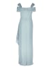 Vera Mont Abendkleid im Glitzer-Look in Mint/Silver