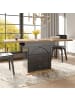 ABRIHOME Esstisch Ausziehtisch Küchentisch für 4-6 Personen, Schwarz