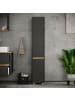 VCM  Holz Badmöbel Hochschrank mit Drehtüren Cosila in Anthrazit / Honig-Eiche
