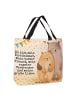 Mr. & Mrs. Panda Strandtasche Bären Liebe Design mit Spruch in Weiß
