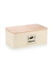 relaxdays Brotkasten in Beige - (B)33 x (H)13,5 x (T)19 cm