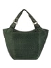 Greenland Nature Femi & Nine Schultertasche Leder 38 cm green