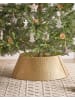 Beliani Weihnachtsbaumkragen LAPUA in Gold - (W) 64 x (H) 25 x (L) 64 cm