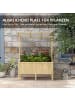 Outsunny Hochbeet in Naturholz 110L x 60B x 152H cm