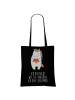 Mr. & Mrs. Panda Shopper Bag Einhorn Herz mit Spruch in Schwarz
