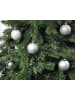 Christmas Goods by Inge 64x Kunststoff Christbaumkugeln 6cm Kugeln in Silber
