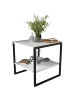 ebuy24 Couchtisch InsasiM  Weiß 51 x 51 cm