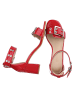 Ital-Design High-Heel Sandalette in Rot