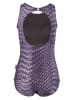 BECO the world of aquasports Badeanzug Hexagon in lila-schwarz