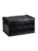 relaxdays 8x Transportbox in Schwarz - 60 l