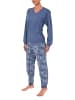 NORMANN Pflegeoverall langarm Reissverschluss - 15980 in blau