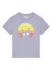 wat? Apparel T-Shirt Sunset Cat in Lavender