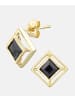 Vanlere Ohrstecker aus 375 Gelbgold mit Saphir