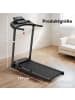 ABRIHOME Laufband in Schwarz 12 km/h mit LED Display APP Tablet Halter für Zuhause