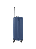 travelite Bali - 4-Rollen-Trolley L 77 cm (weiß/cognac) in blau