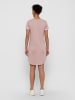 JACQUELINE de YONG Lockeres Kleid Shirtkleid JDYIVY Rundhals Midi Dress Tunika in Rosa