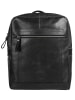 Sansibar Rucksack echt Leder in schwarz
