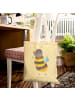 Mr. & Mrs. Panda Shopper-Tasche Hummel flauschig ohne Spruch in Gelb Pastell