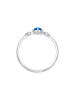 Elli Ring 925 Sterling Silber Verlobungsring in Blau