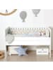 nordic coast company  Bettschlange geflochten, waschbar, feste Enden, extra breit Jersey