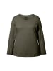 Ulla Popken Shirt in olivgrau