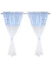 TupTam Kinderzimmer Voile Vorhänge mit Tunnelzug Set in beige/blau