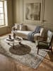 KADIMA DESIGN Teppich Kurzflor für Fußbodenheizung ADUR modern Wohnzimmer in Erdtöne-Grün