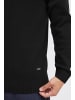 INDICODE Troyer 35749MM Nachhaltiger Strickpullover mit Troyerkragen in Schwarz