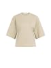 YAYA Jersey Top mit Details in Crockery Brown
