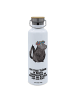 Mr. & Mrs. Panda Thermoflasche Stinktier  mit Spruch in Weiß