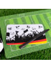 Geda Labels Frühstücksbrettchen Fußball Jahreszahlen in Weiß - 23,5x14,5x0,3cm