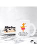 Mr. & Mrs. Panda Glasbecher Fuchs Ballerina mit Spruch in Transparent